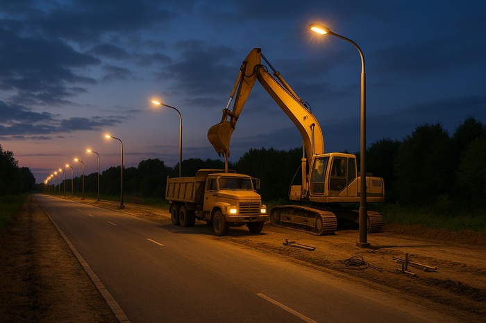 Thi công điện chiếu sáng